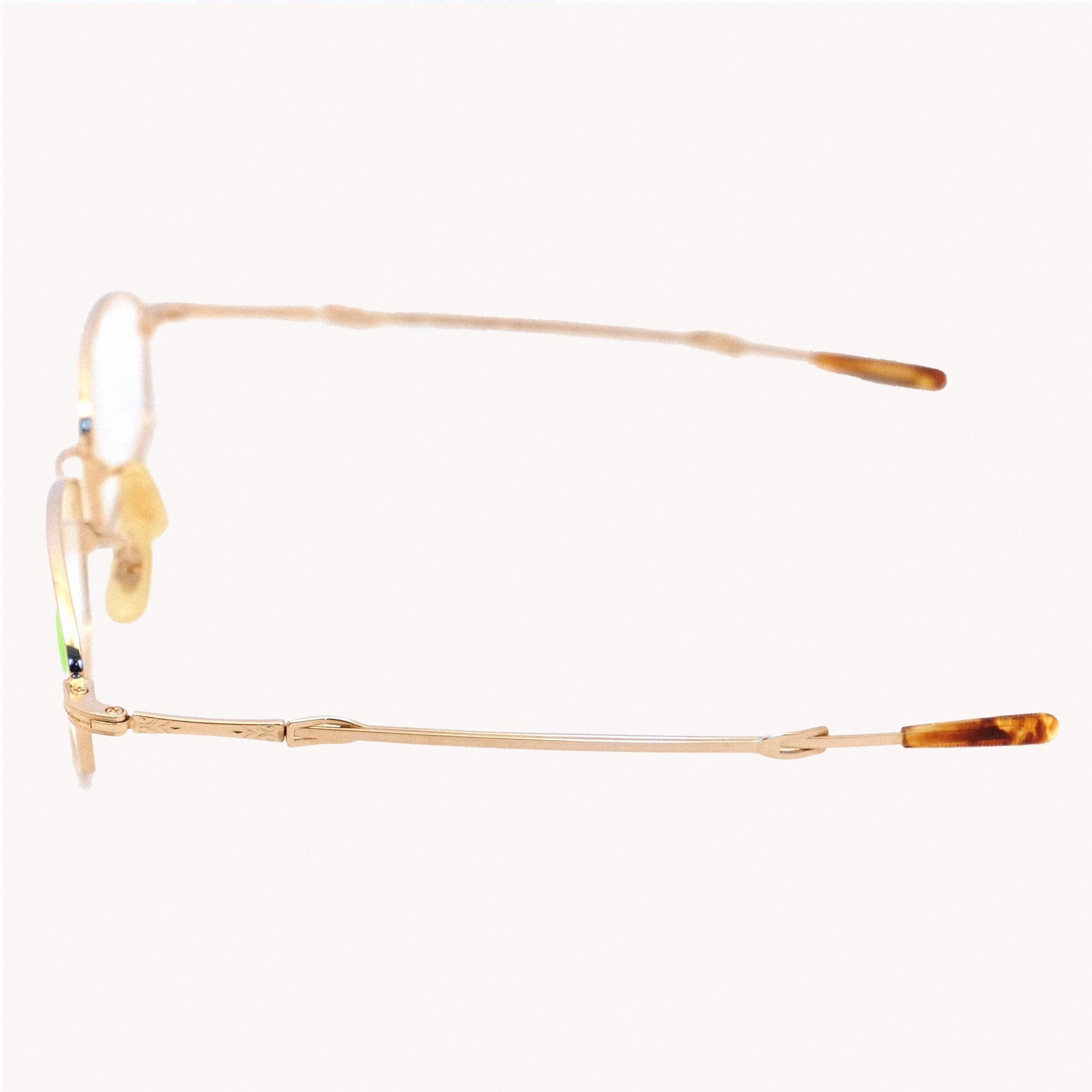 Oliver Peoples OP-663 – Gold-tone Minimalist Optical Frame  display picture 2