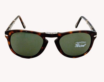 希少！ 1960年代 Persol ペルソール Ratti社 714 54/21 Persol Ratti 714/N, Black Folding Vintage 1960s Sunglasses Steve