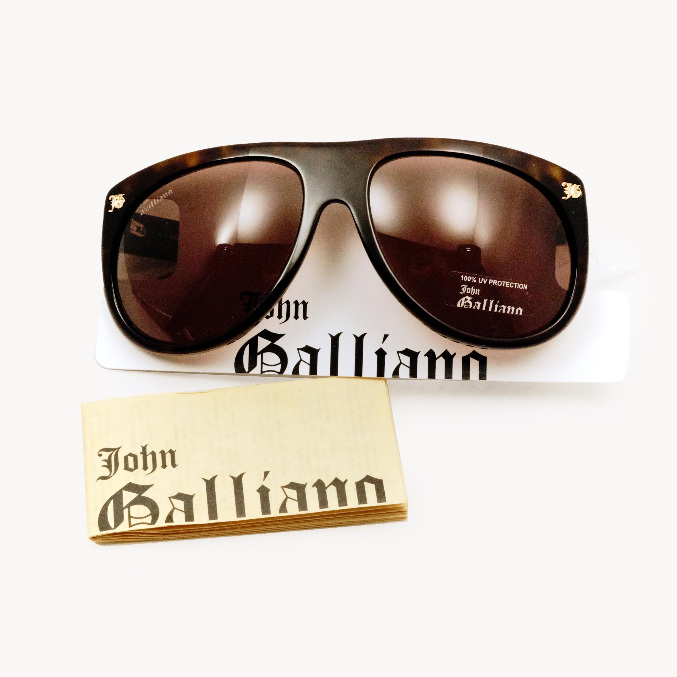 John Galliano JG17 52J – Brown Tortoise Sunglasses - Etsy