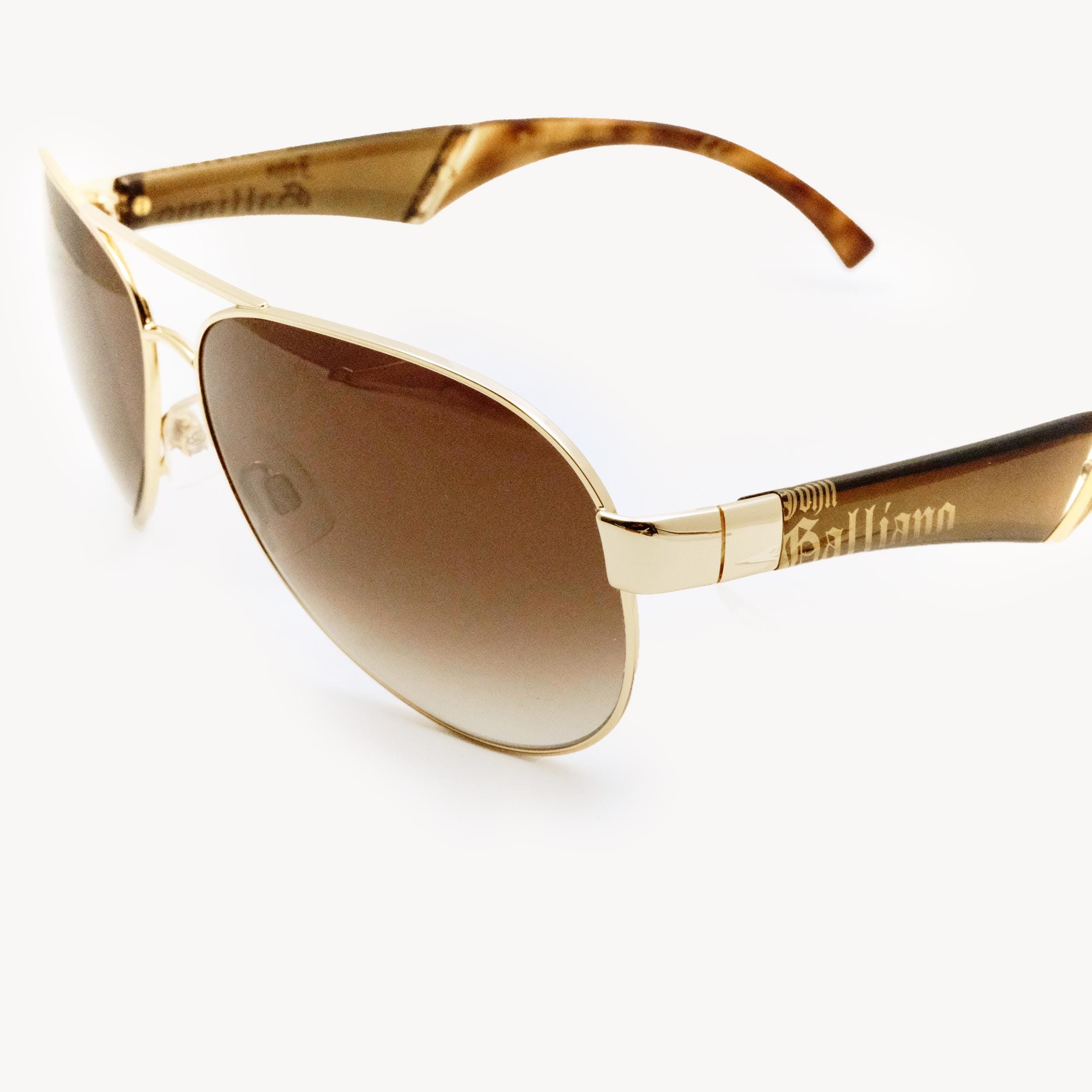 John Galliano JG0015 Col.28p – Gold & Brown Gradient Sunglasses - Etsy