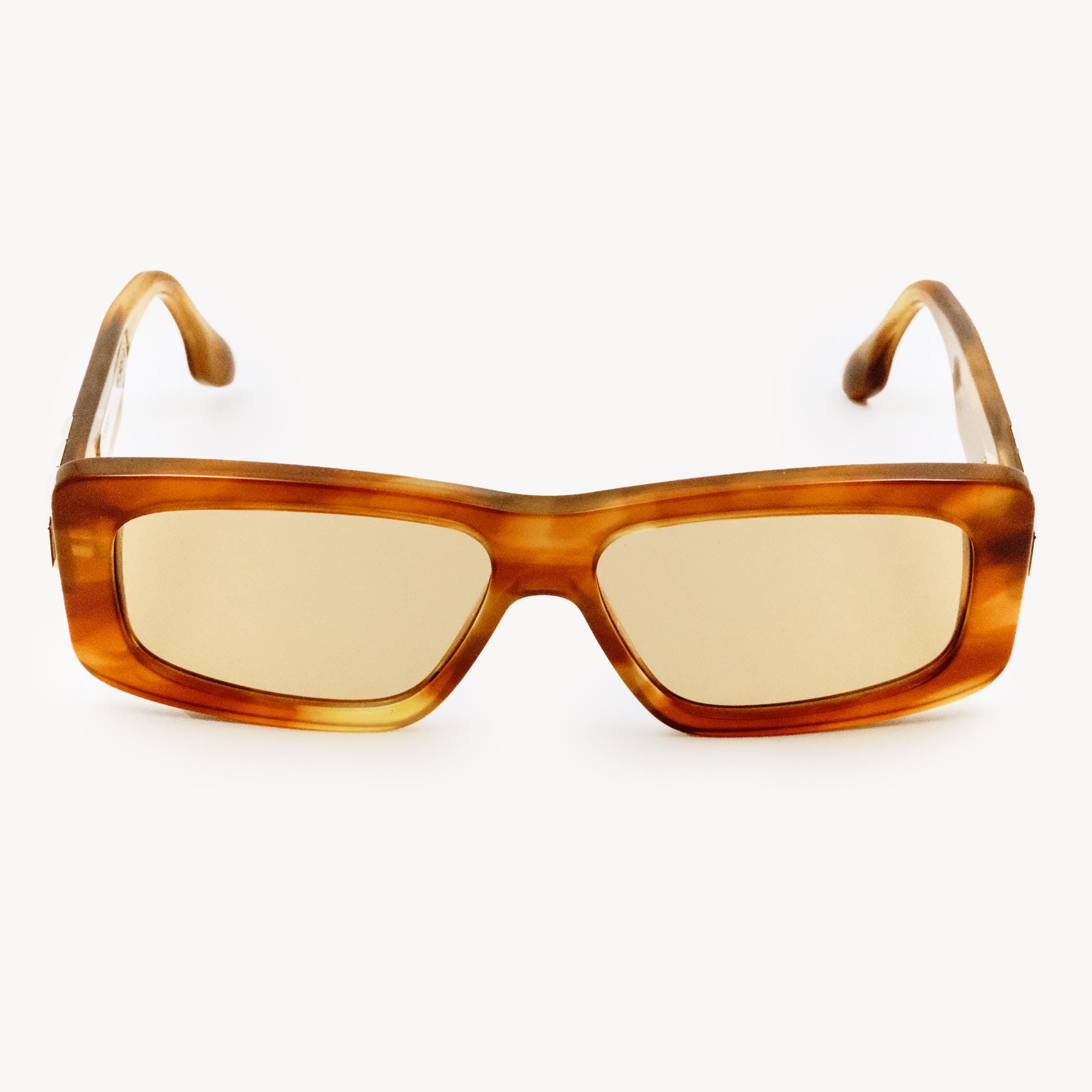 Victoria Beckham VB669S 223 Brown Sunglasses – Rectangular