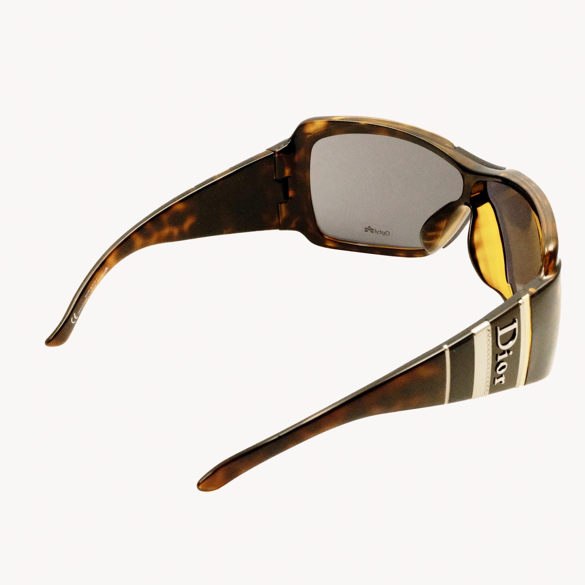 Dior Diorstripes/F SZFJC 120 サングラス Dior DIOR STRIPES 1 SZFJC Brown Sunglasses – Signature Logo Detail