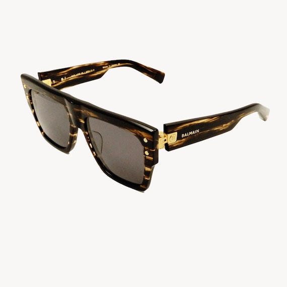 Balmain by Akoni BPS-100B-56 Brown / Gold Sunglasses
