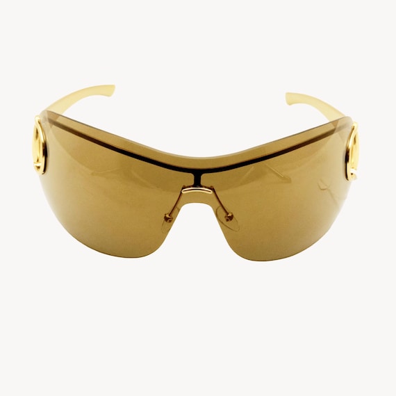 GUCCI GG 2711/S PU4 115 Gold / Yellow Shield Sunglasses (vintage
