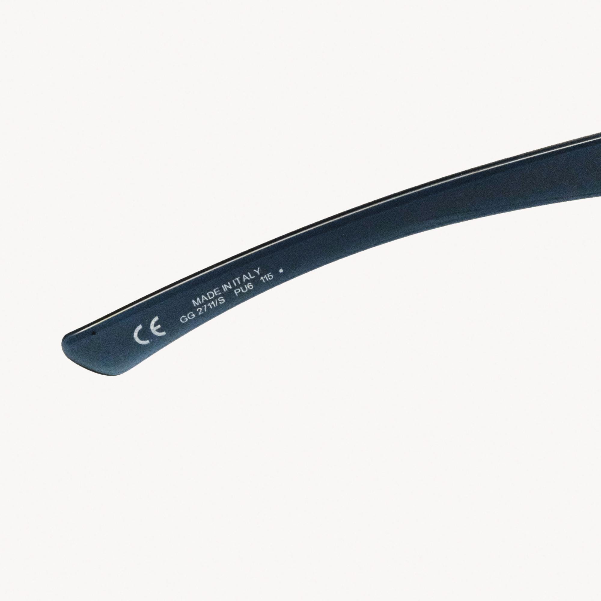 GUCCI GG 2711/S PU6 115 Gold / Blue Shield Sunglasses (vintage) - Etsy