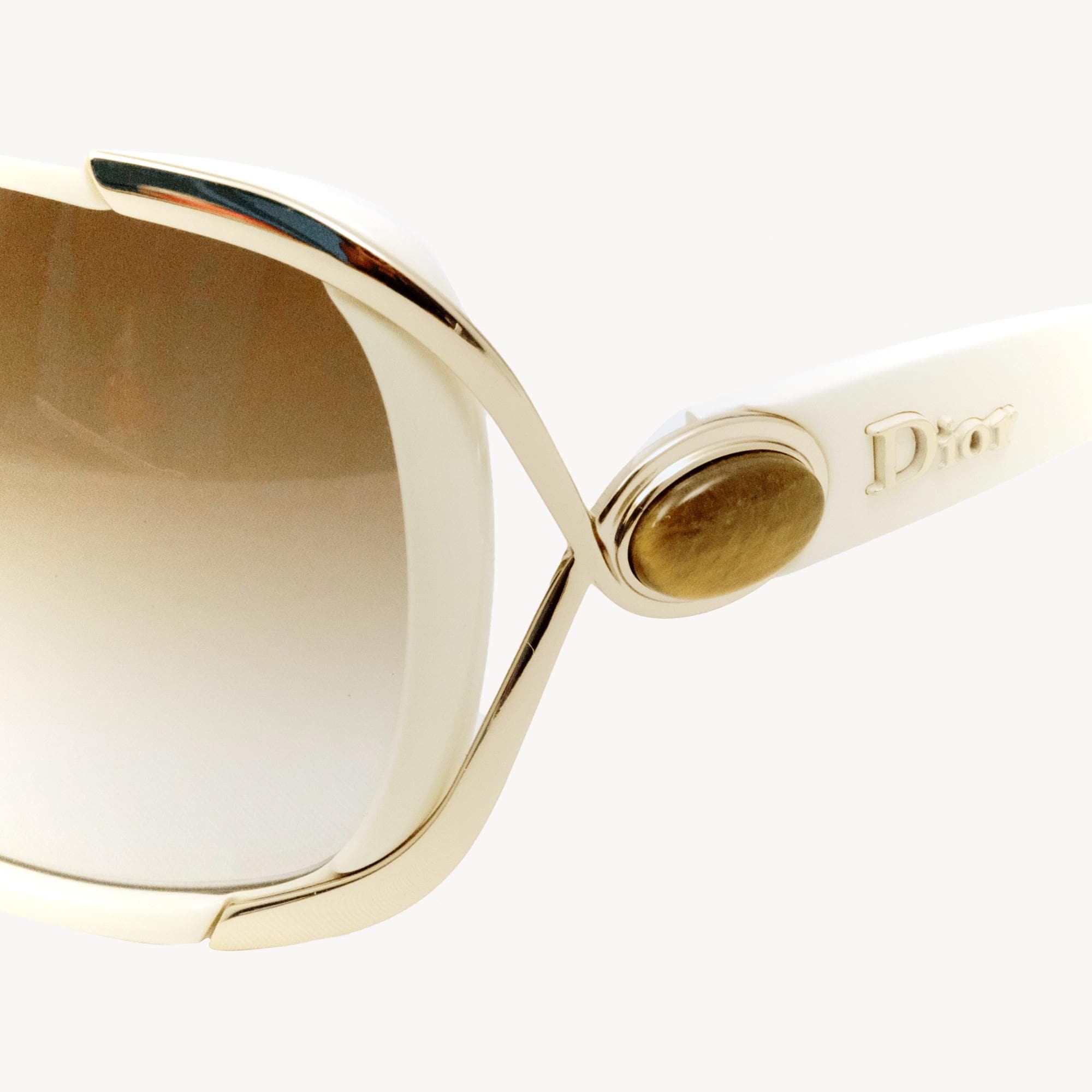 Vintage Christian Dior Copacabana N5AJS Sunglasses – Beige