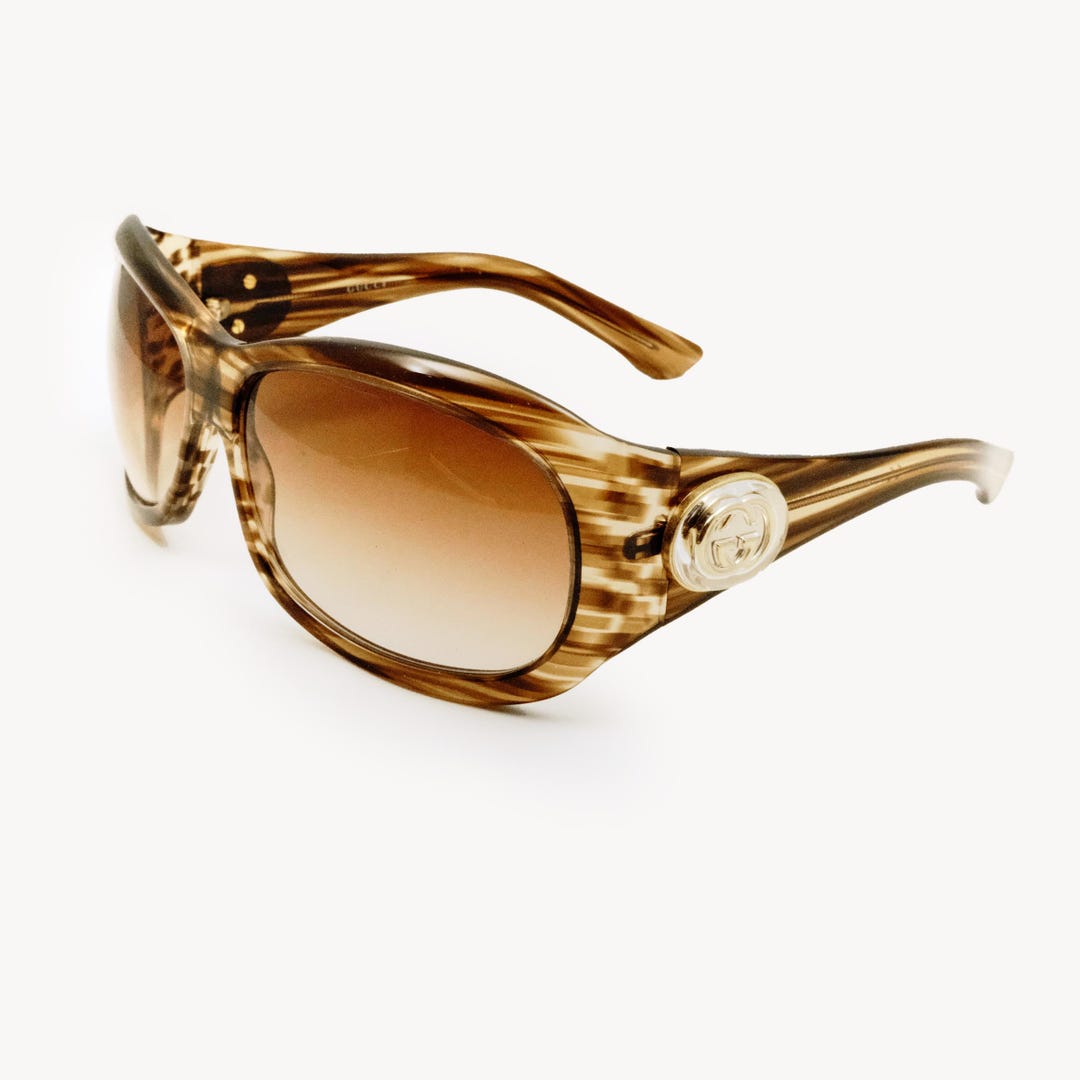 GUCCI サングラス GG2937/S ブラウン 正規品 Gucci GG2937/S RDQ02 Brown Sparkle Sunglasses (NOS) - Etsy