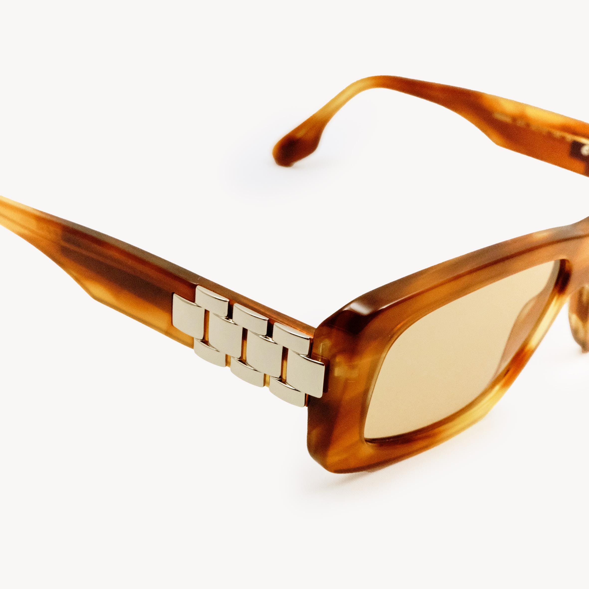 Victoria Beckham VB669S 223 Brown Sunglasses – Rectangular  display picture 2