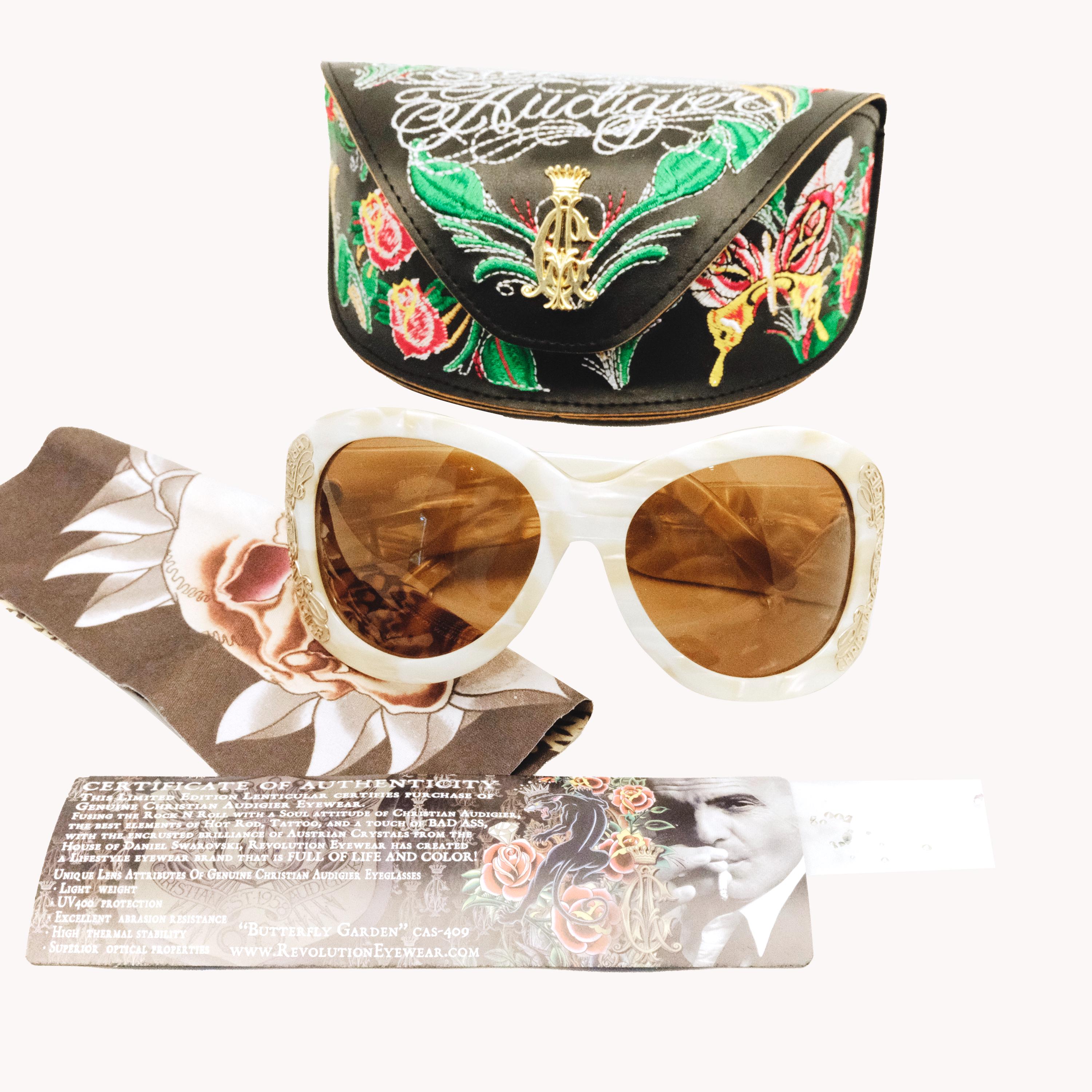 Christian Audigier CAS 409 “wheat” – Embellished Butterfly