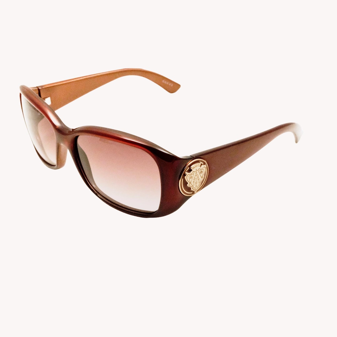Gucci GG3026/S Aubergine Acetate Sunglasses With Gradient Lenses