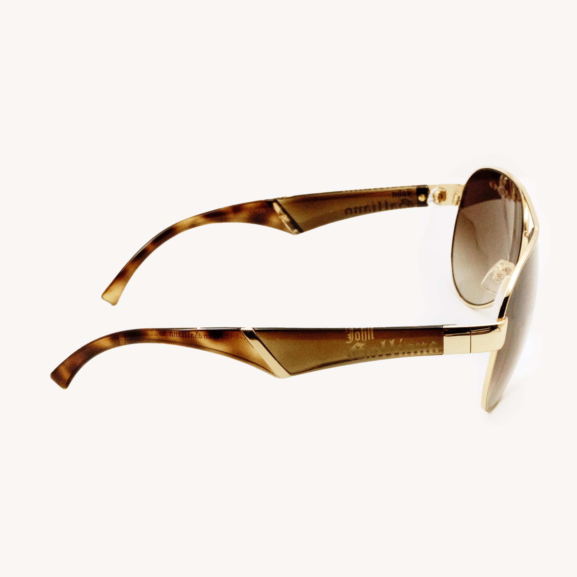 John Galliano JG0015 Col.28p – Gold & Brown Gradient Sunglasses - Etsy