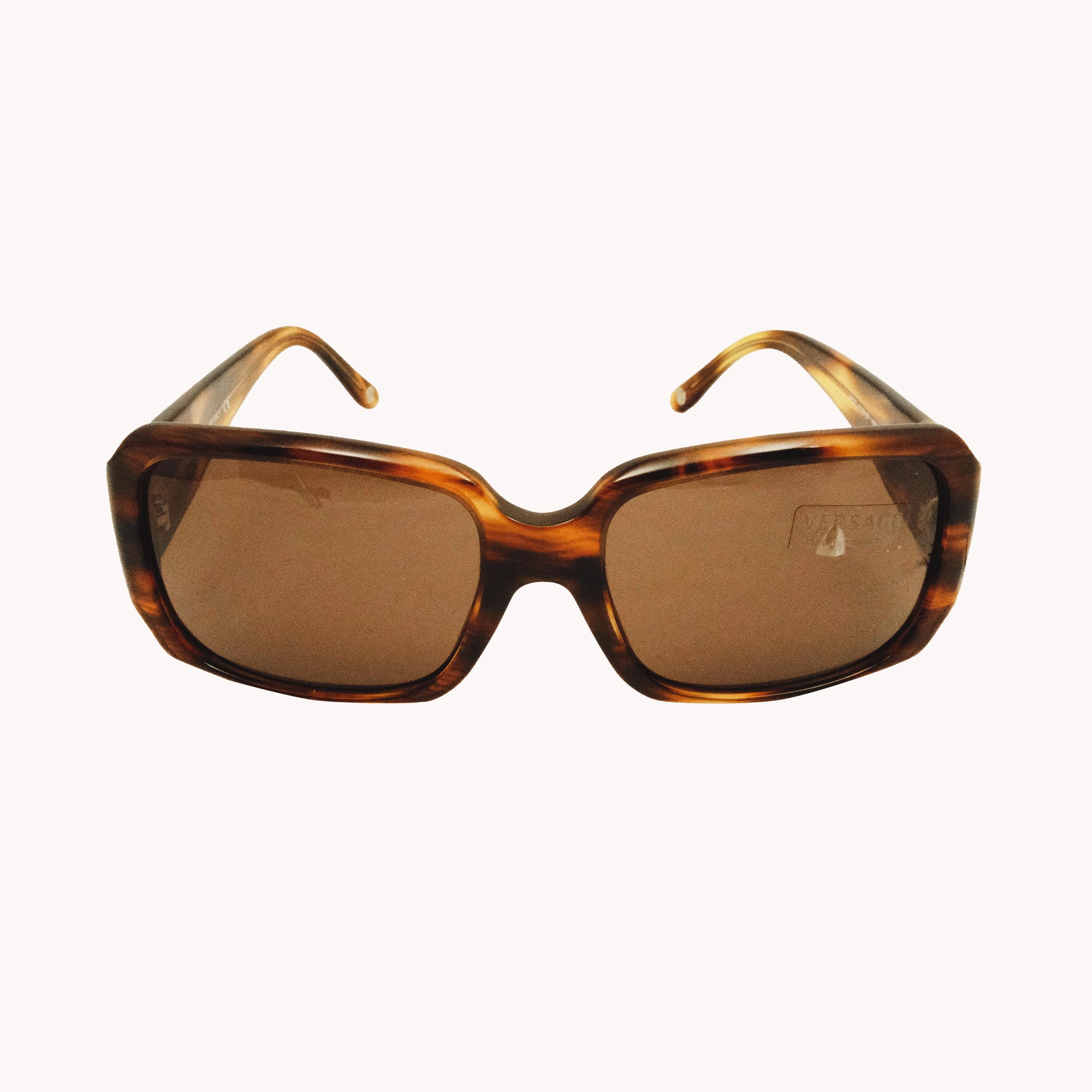 Versace 4129-B Brown Sunglasses – Timeless Luxury & Iconic 