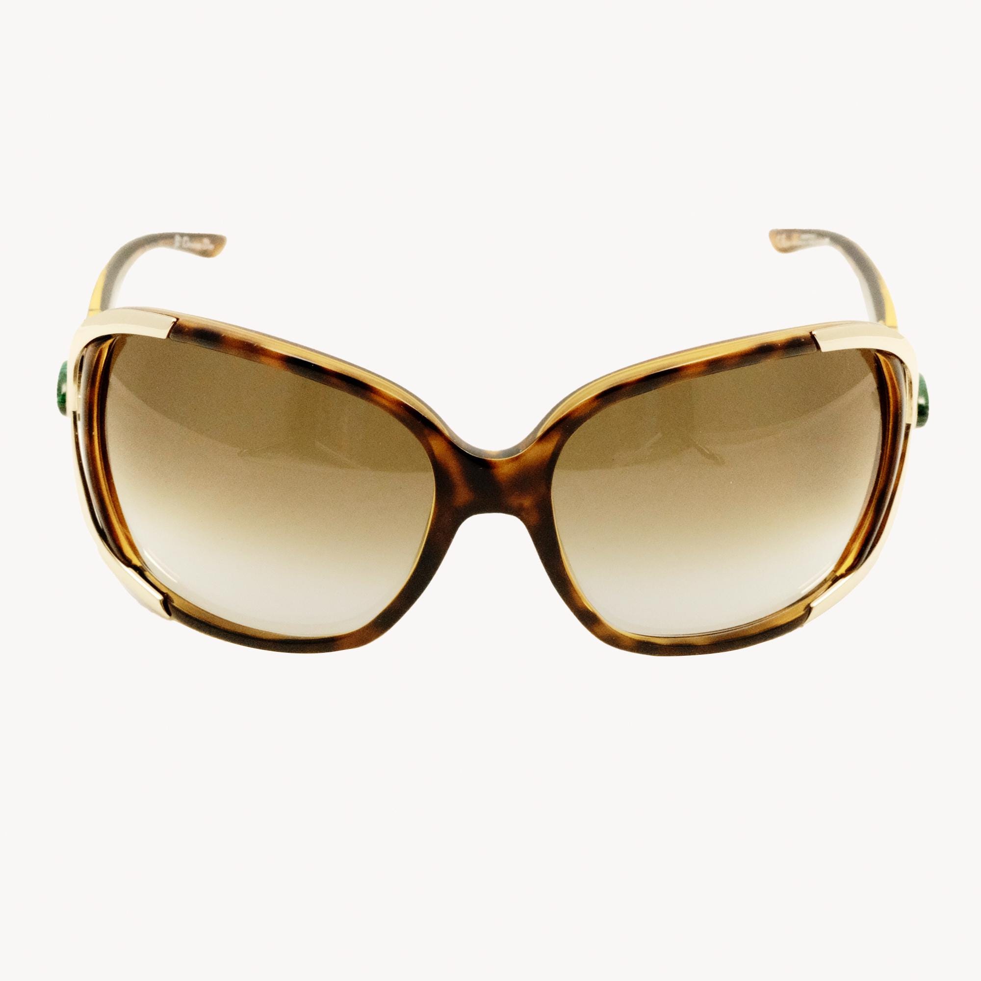 Vintage Dior Copacabana V08DB Sunglasses – Brown & Gold Oversized