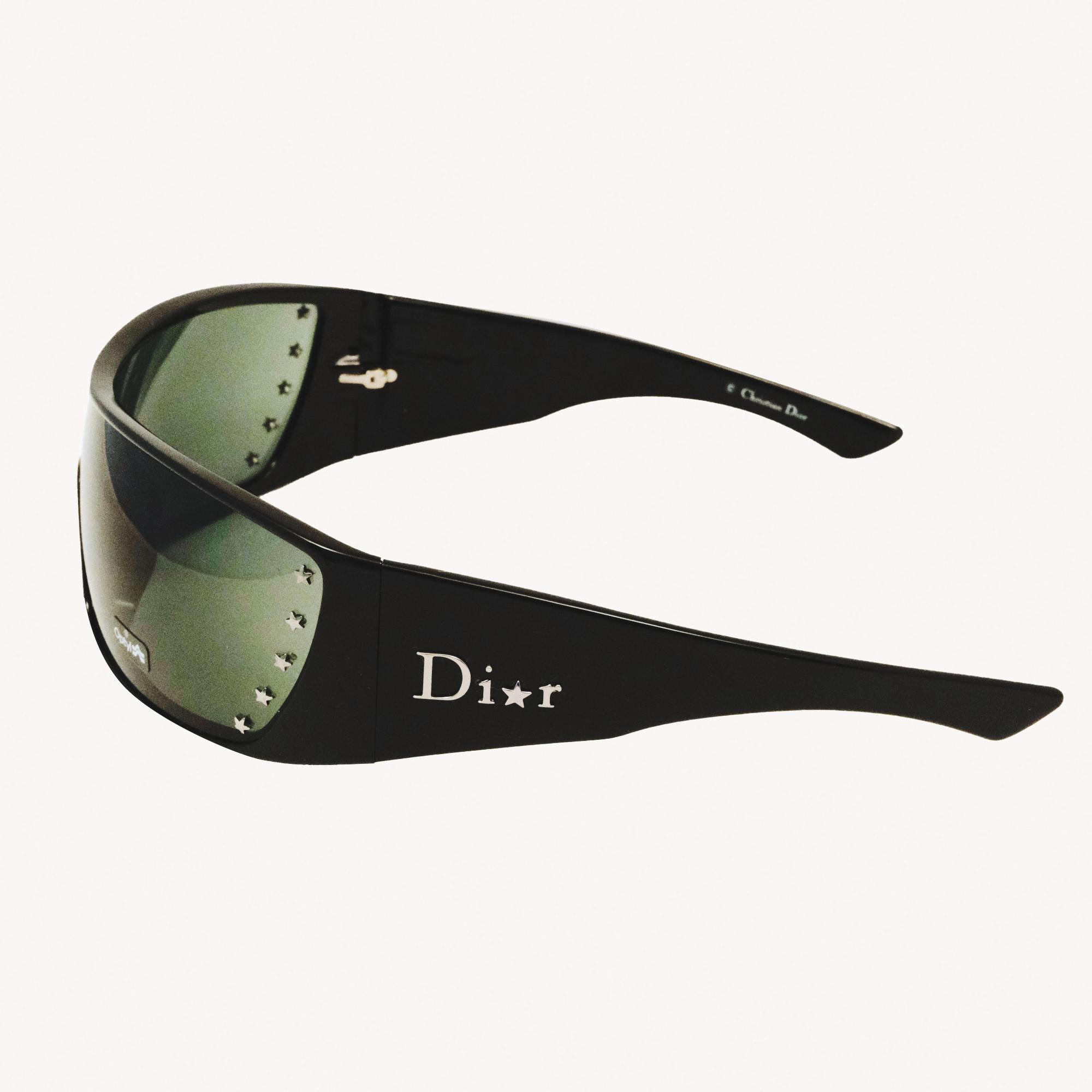 Dior STELLE/N 58495 110 Sunglasses – Vintage Y2K Wraparound Shield
