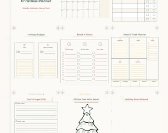 Planificador navideño para personas con TDAH (impresión y digital)