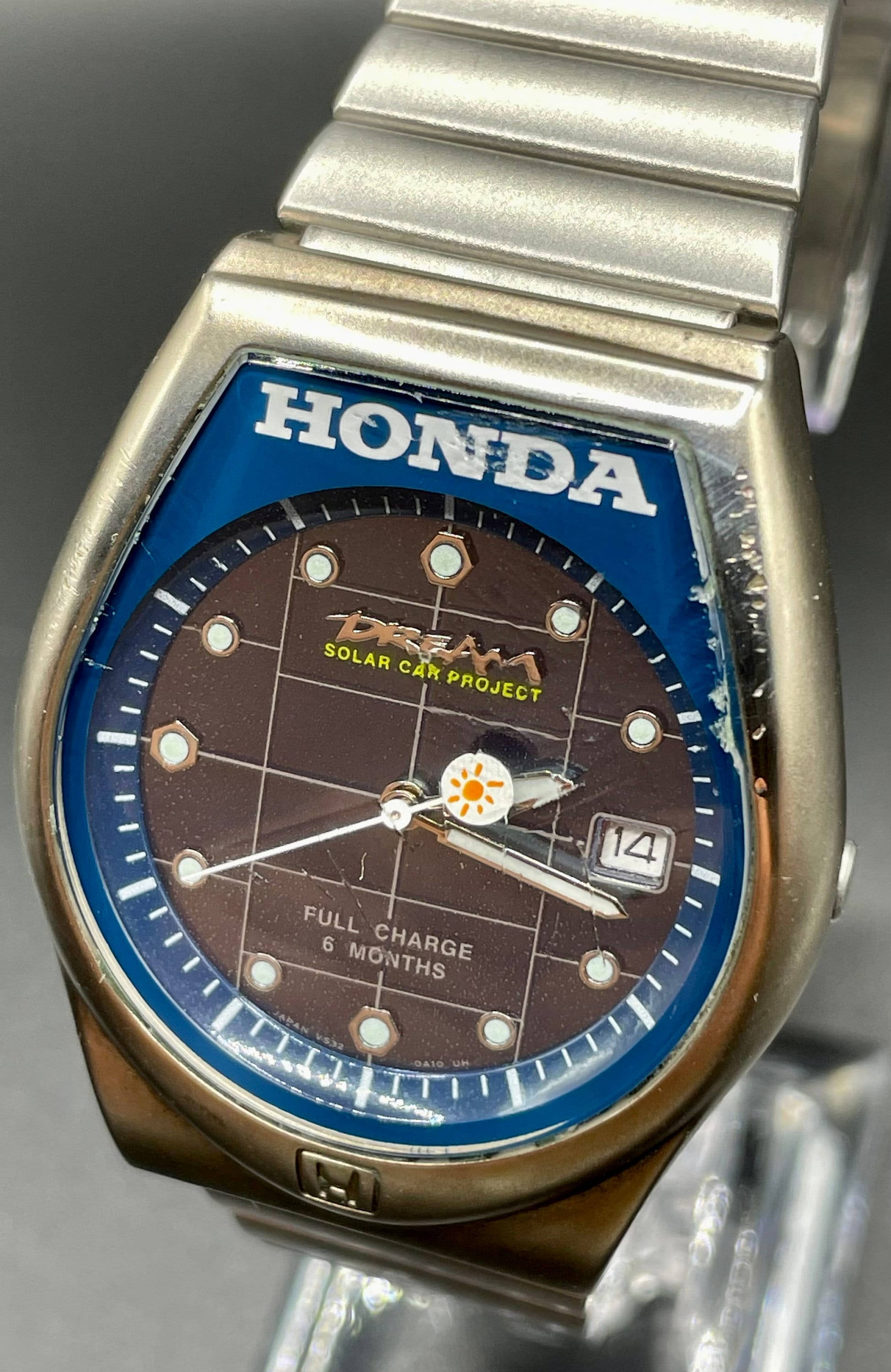 HONDA DREAM SEIKO VS32-0A10 Cal. VS32A Made in Japan Vintage Solar 
