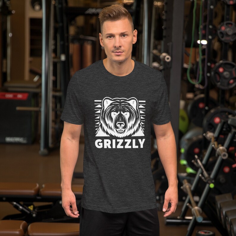 Brown Bear T Shirt, Bear Tee Shirt, Grizzly Bear Tee, Grizzly Bear Gift ...