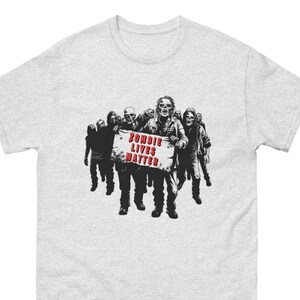 Zombie Lives Matter t-shirt, Zombie T-shirt, Horror T-shirt, Halloween Tee, Funny tee, Quirky T-shirt, Humour T-shirt, gift for him, Zombie