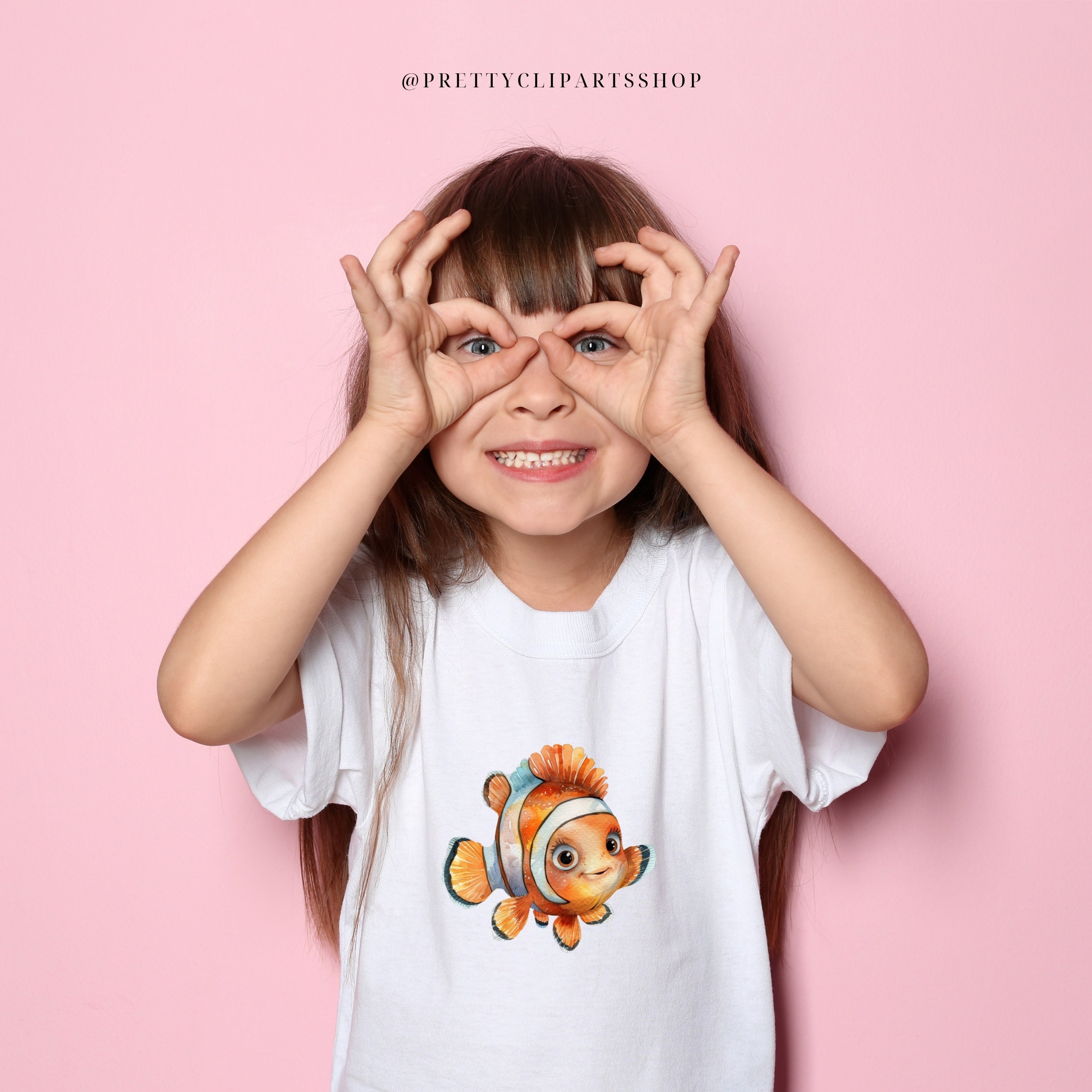 Baby Sea Animals Nursery PNG Cliparts, Watercolor Clipart, Commercial