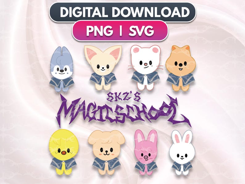 STRAY KIDS Skz's Magic School - Svg, Png, Eps - Stay Kpop Sticker ...