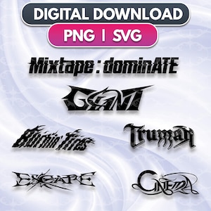 Mixtape Dominate Stray Kids - SVG, PNG - Naklejka Stay KPop Pliki wektorowe Cricut i Silhouette