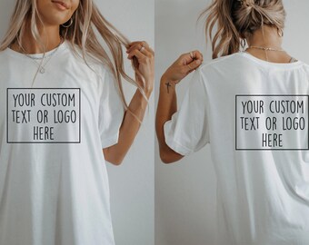 Custom Shirt, Front and Back Shirt, Custom Heat Transfer, Best Friend Gift, Mommy Birthday Gift, Custom Tee for All Occasions