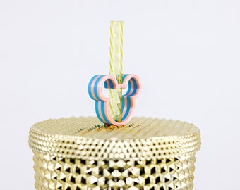 Mouse Head Straw Topper: Starbucks & Stanley Cup Accessory