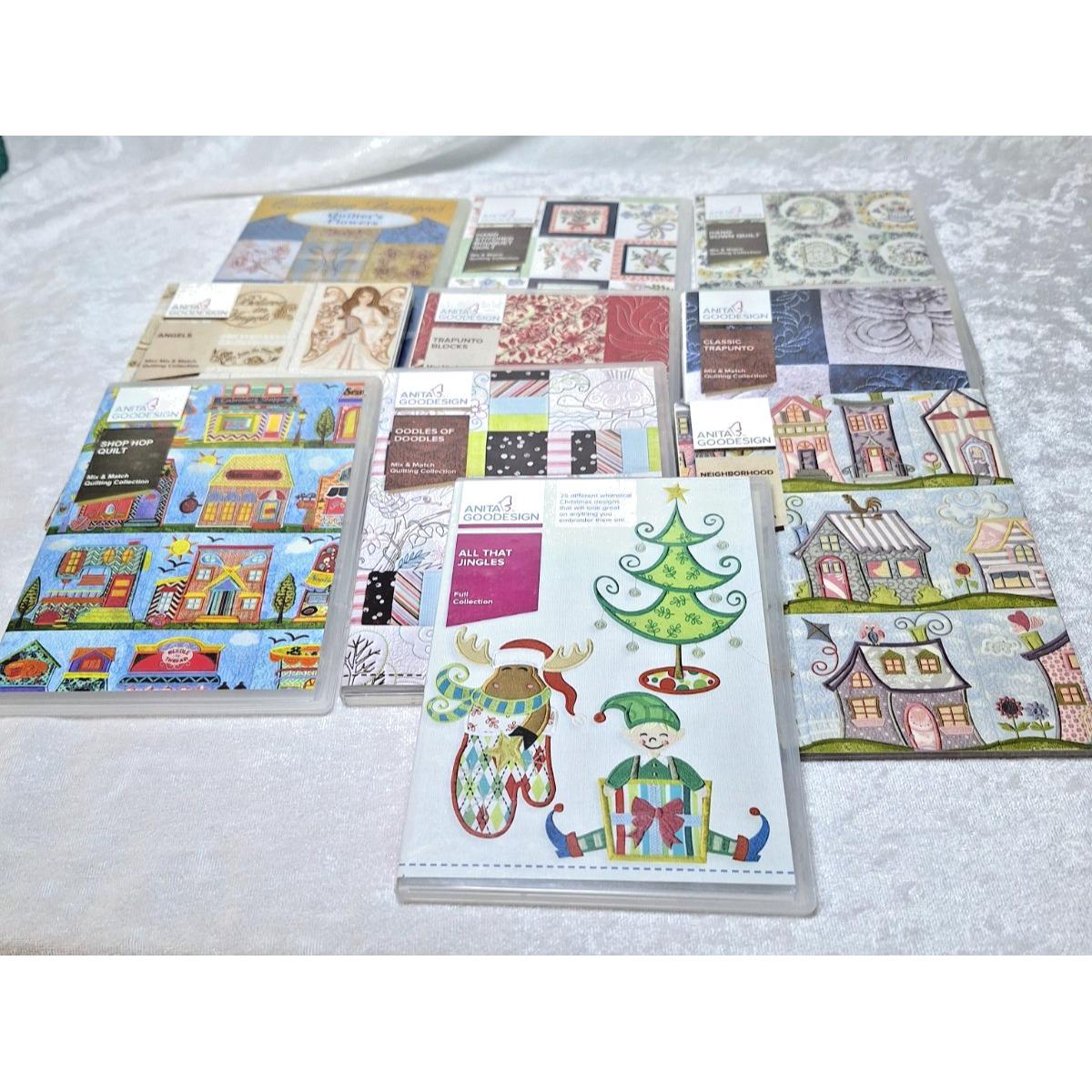 Collezione Mix & Match di Anita Goodesign, 10 CD di ricamo, angeli di Natale
