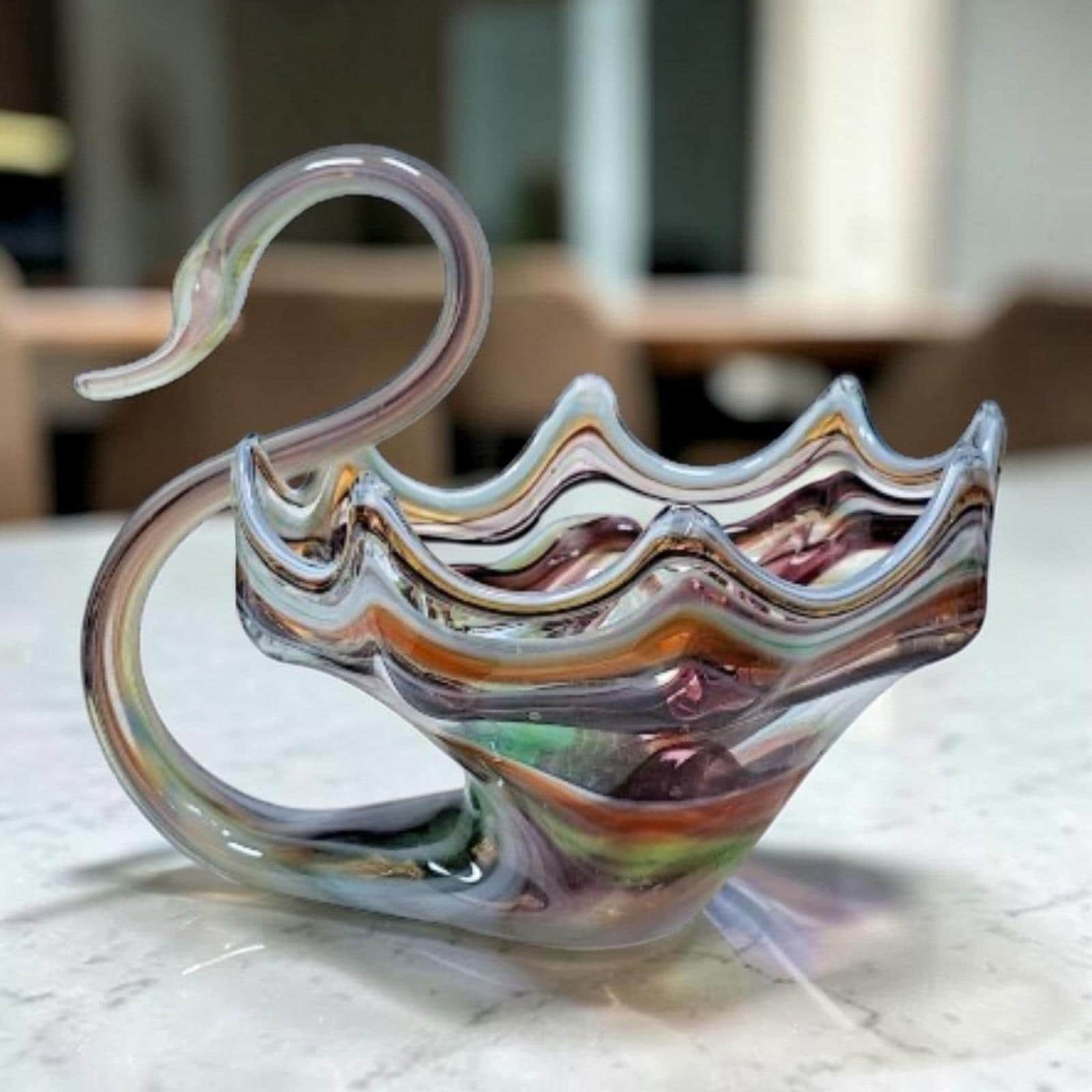Sooner Glass Swan - Etsy