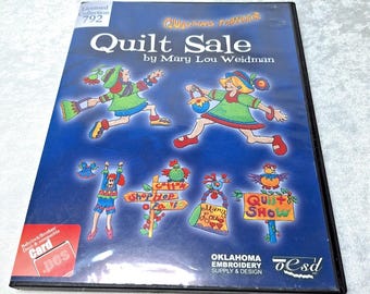 Quilt Sale di Mary Lou Weidman 792 - Scheda con disegno per ricamo 2004 Babylock Brother