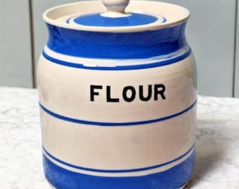 Price Brothers bloempot Blue Line keukengerei met deksel, Engeland