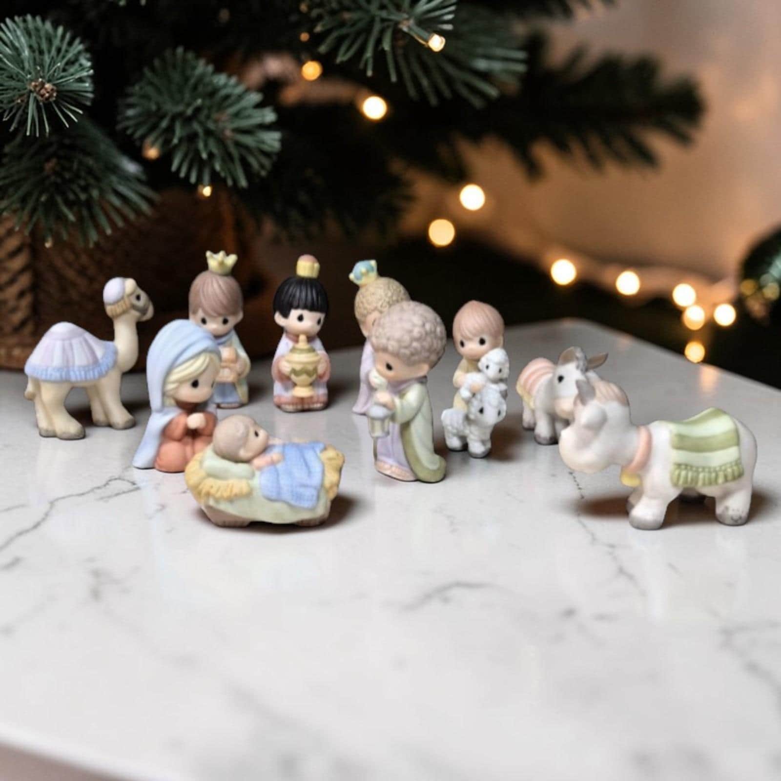Vintage Precious Moments Nativity Set - Etsy