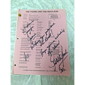 Young And The Restless Memorabilia Autographs Scripts Fan Club Ephemera Photos