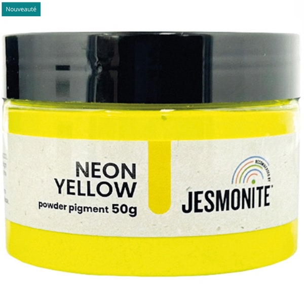 Pigment en poudre fluo jaune 50g