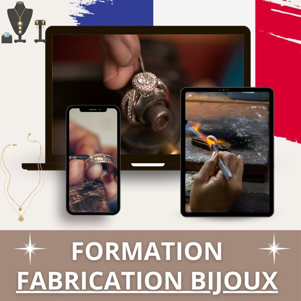 Formation bijoux, fabrication de bijoux, cours en ligne bijouterie