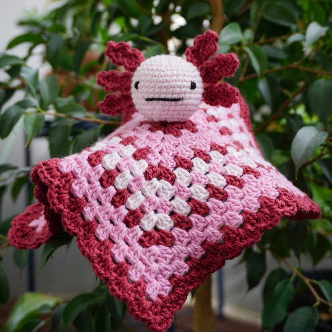 Axolotl Baby Blankie Crochet Pattern - Beginner Friendly Security