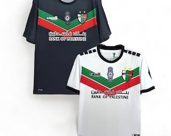 Palestine Football Jersey Black and White | Support Palestine Soccer Shirt | Free Gaza