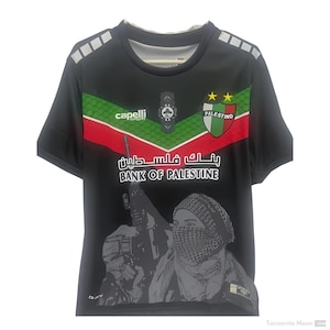Palestine Shirt Black Freedom Edition Football Jersey Support Free Palestine - Adult Shirt