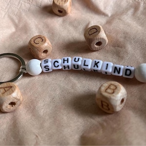 Schoolchild pendant, key ring, school bag pendant