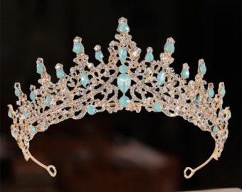 Royal Tiara Collection: Bridal, Prom, Bridgerton, Queen, Princess Tiara - Rhinestone Adorned, Perfect Wedding or Special Gift