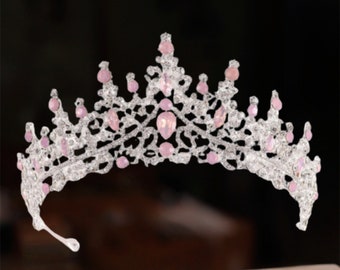 Regal Romance" Tiara: Bridal, Bridgerton, and Prom Princess Perfection - Elegant Headpiece for Special Occasions