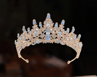 Royal Tiara Collection: Queen, Bridal, Princess, Wedding, Bridgerton, Prom Tiara - Elegant Rhinestone Adornments, Perfect Gift