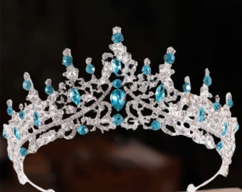 Royal EleganceTiaraCollectionBridgertonPrincessBridal y Queen Tiaras: adornadas con diamantes de imitación, perfectas para bodas, graduaciones y regalos especiales