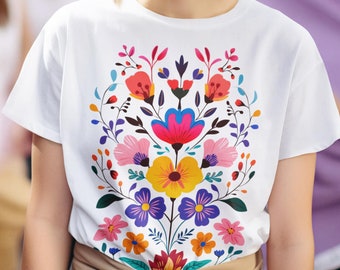 Gift For Plant Lover, Vegan t-shirt,Floral tshirt, Gift For Flower Lover, Plant Mama Gift, Gardening Gifts for women, Plant Lady tshirt, eco