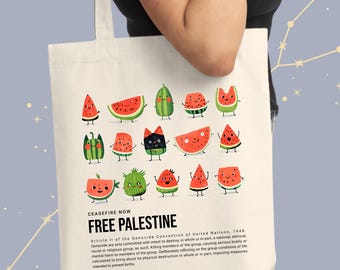 Free Palestine tote bag, Ceasefire now bag, Support Palestine tote, Stop genocide in Palestine bag, Stop war tote, eco-friendly tote bag,