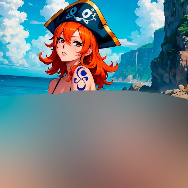 50 exclusive images of Nami's butt, Nami ass, Sexy Nami, sexy anime, erotic anime, digital download, NSFW, adult content