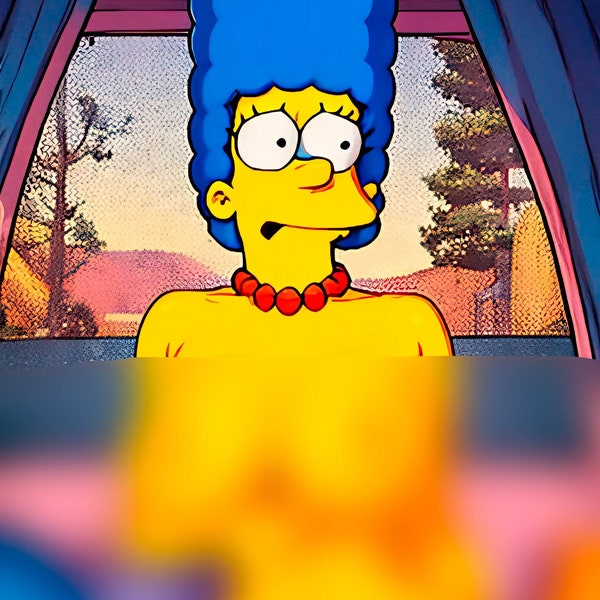 25 Exclusive and Unique images of naked Marge, hot Marge, Sexy Marge, Sexy anime, NSFW, digital download, created with AI