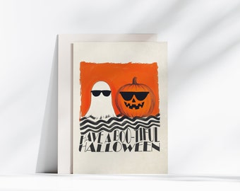 Funny Halloween Card – Printable Party Invitation (Digital Download)