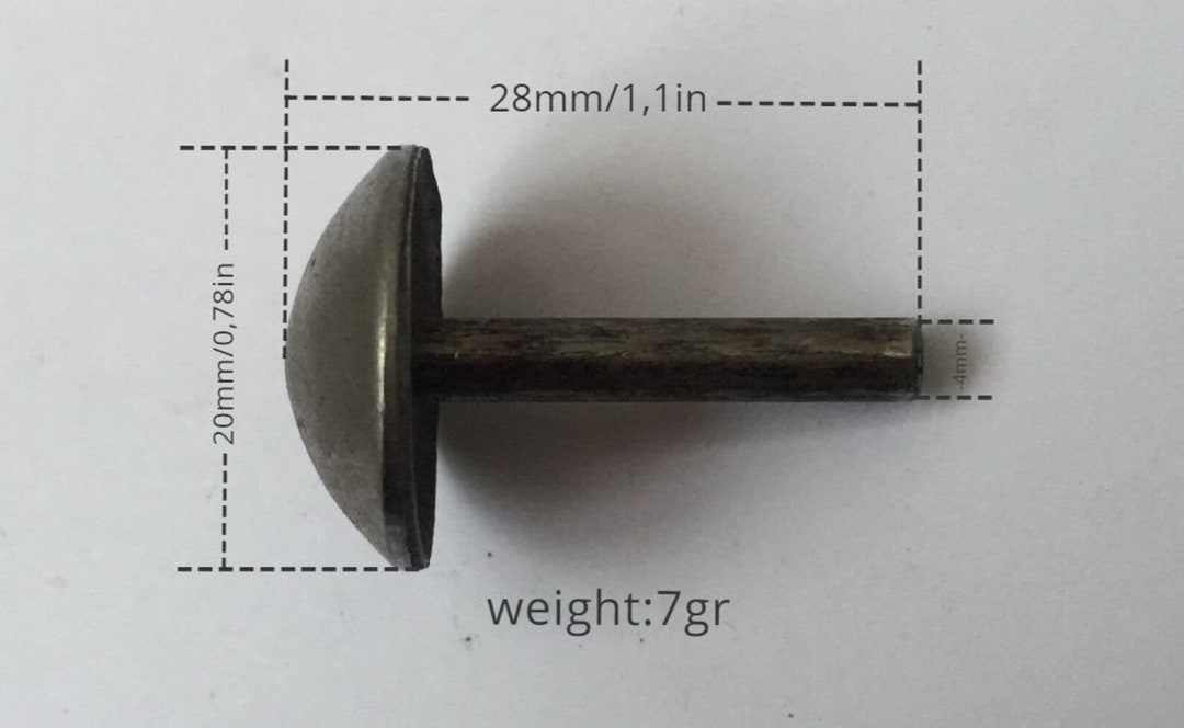 100 Pcs.diameter 20mm, Decorative Iron Rivets.elegant Iron Decorative ...