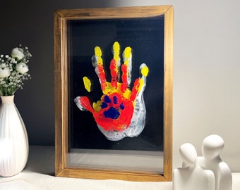 Family Handprint Frame Kit, DIY Keepsake, Housewarming Gift